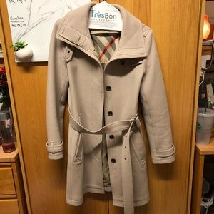 BURBERRY BRIT Rushmore Wool Blend Coat